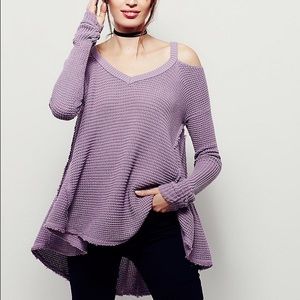 Free People V Cold Shoulder Sweater